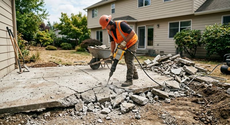 Concrete Patio Demolition in Sacramento, CA