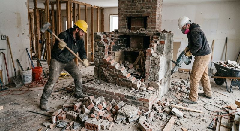 Hearth Demolition in Frederick, MD
