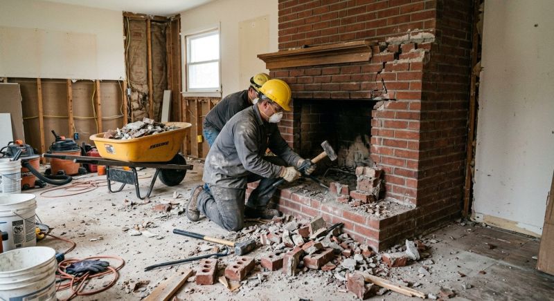 Hearth Demolition in Bergen County, NJ