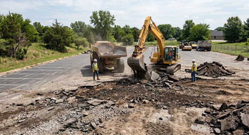 Parking Lot Removal in Sacramento, CA