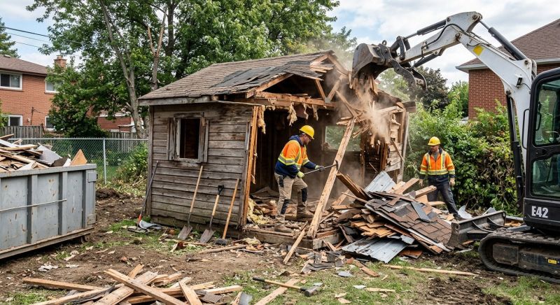 Shed Demolition in Bergen County, NJ
