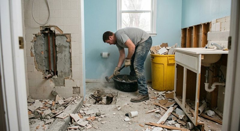 Bathroom Demolition in Frederick, MD