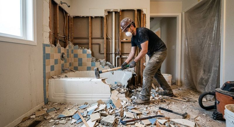 Bathroom Demolition in Frederick, MD