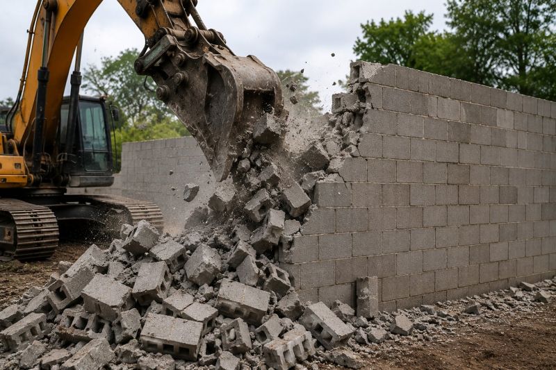 Block Wall Removal in Bergen County, NJ