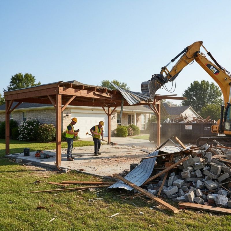 Carport Demolition in Bergen County, NJ