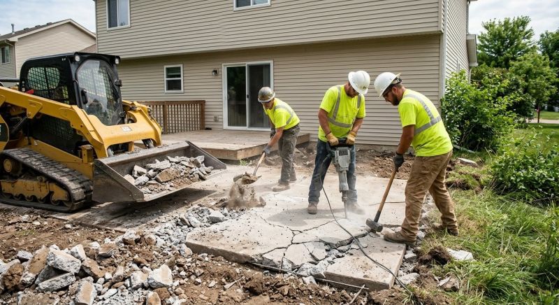Concrete Patio Demolition in Bergen County, NJ