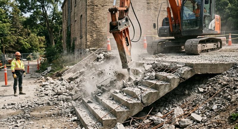 Concrete Steps Demolition in Sacramento, CA