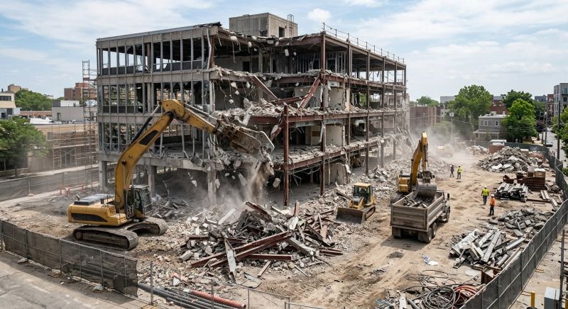 Factory Demolition in Bergen County, NJ