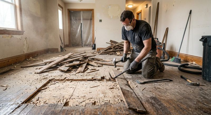 Hardwood Floor Demolition in Bergen County, NJ