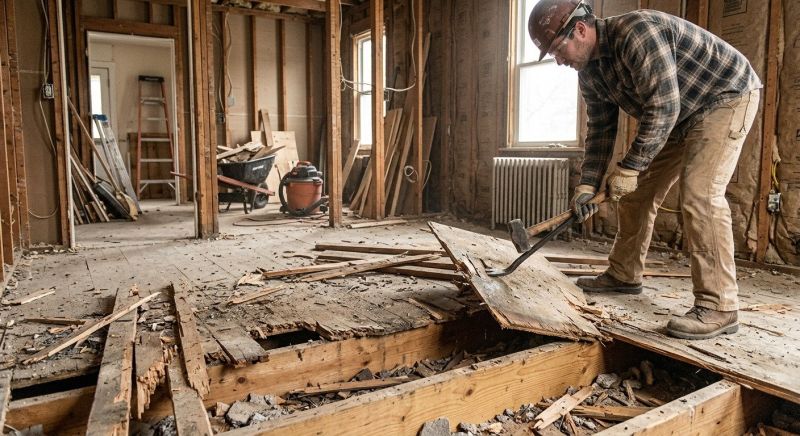 Hardwood Floor Demolition in Bergen County, NJ