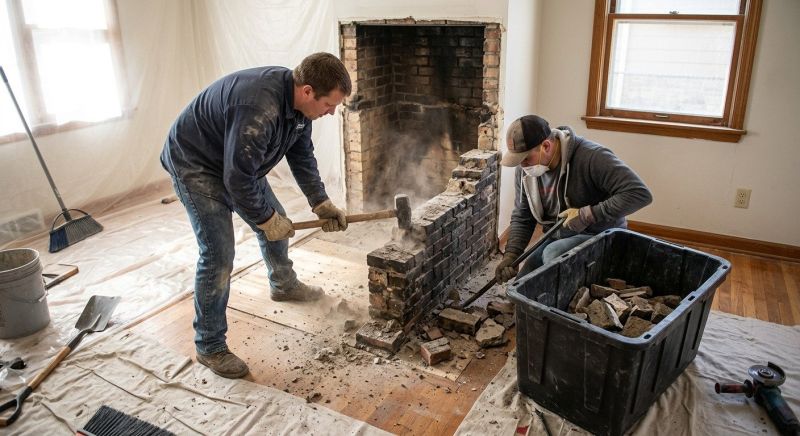 Hearth Demolition in Bergen County, NJ