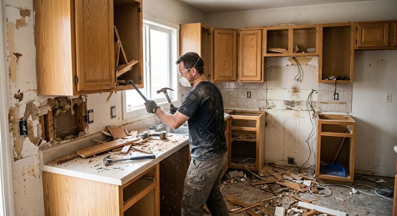 Kitchen Cabinet Demolition in Sacramento, CA
