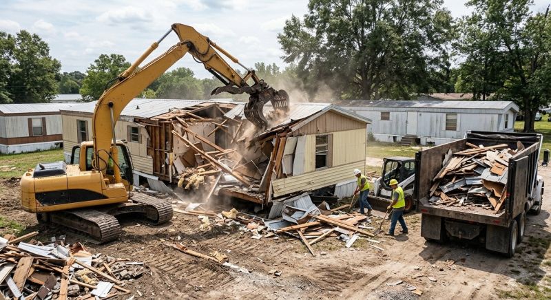Mobile Home Demolition in Houston, TX