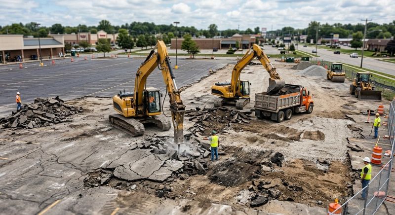 Parking Lot Removal in Sacramento, CA