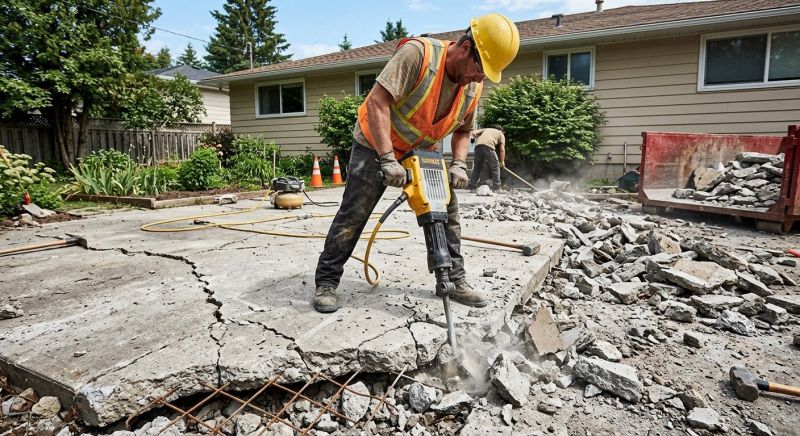 Patio Slab Demolition in Sacramento, CA