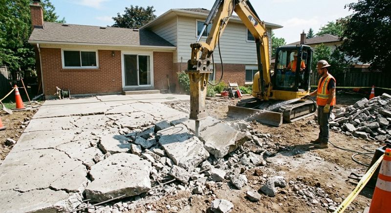 Patio Slab Demolition in Bergen County, NJ
