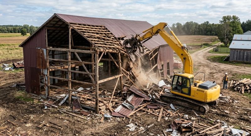 Pole Barn Demolition in Sacramento, CA