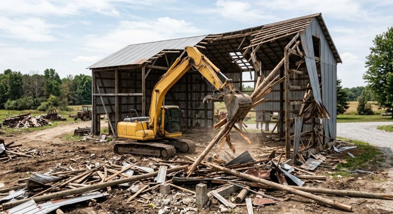Pole Barn Demolition in Bergen County, NJ