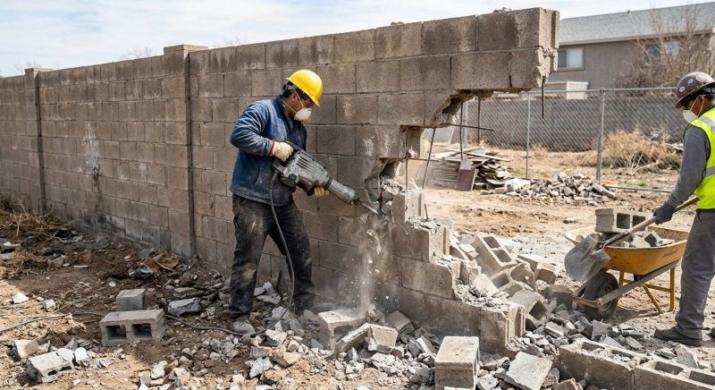 Retaining Wall Demolition in Bergen County, NJ