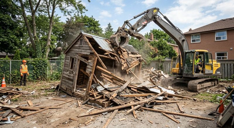 Shed Demolition in Bergen County, NJ