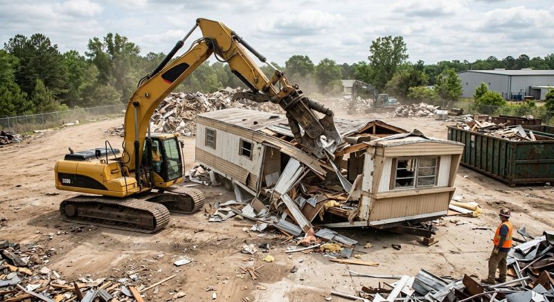 Trailer Home Demolition in Sacramento, CA