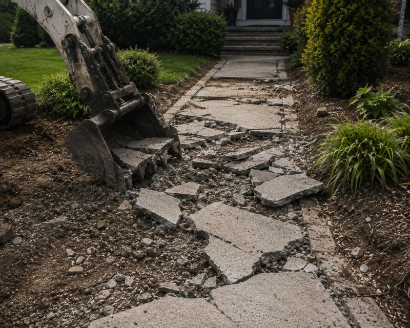 Walkway Demolition in Sacramento, CA